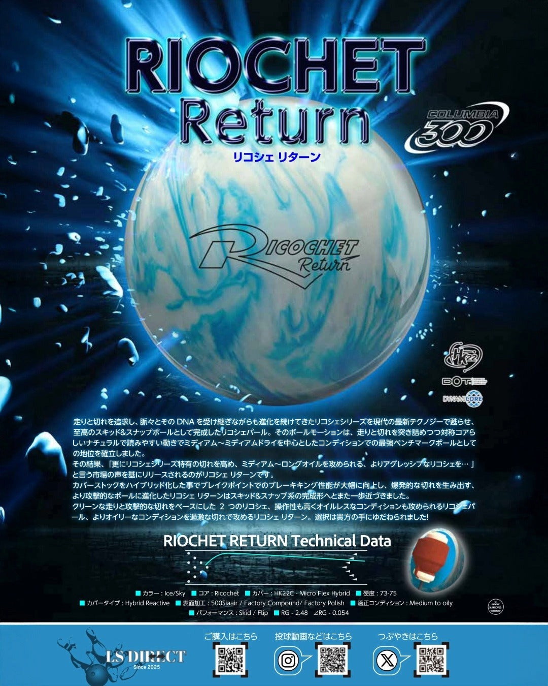 コロンビア300 リコシェ リターン – Legend Star Co., Ltd.